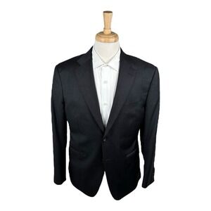 Suit Supply Gray Napoli‎ Single Breasted Zignone Wool Sportcoat Size 42S